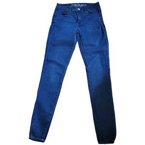 American Eagle Outfitters Jeans High-Rise Jegging Dark Blue Size US 2